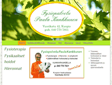 Tablet Screenshot of fysiopalvelu.fi